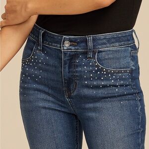 2/$19 - mjeans by maurices&trade; Dark Cool Comfort Sparkle High Rise Jegging